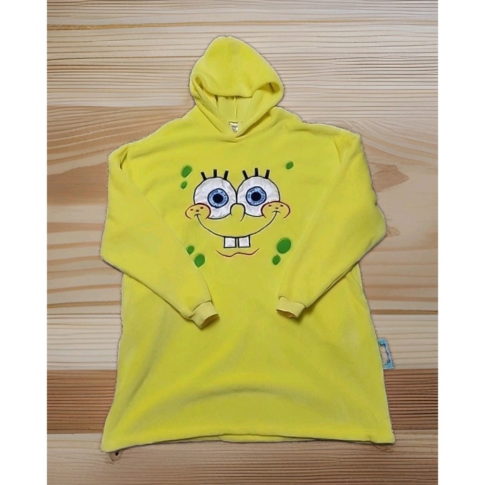 Nickelodeon Spongebob Squarepants Oversized Lounge Hoodie Adult One Size Yellow